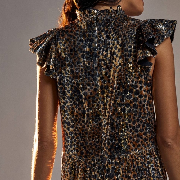 Anthropologie Joella Sequined Mini Dress - Picture 4 of 8